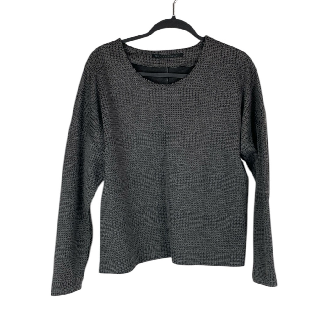 Silvian Heach plaid houndstooth top
